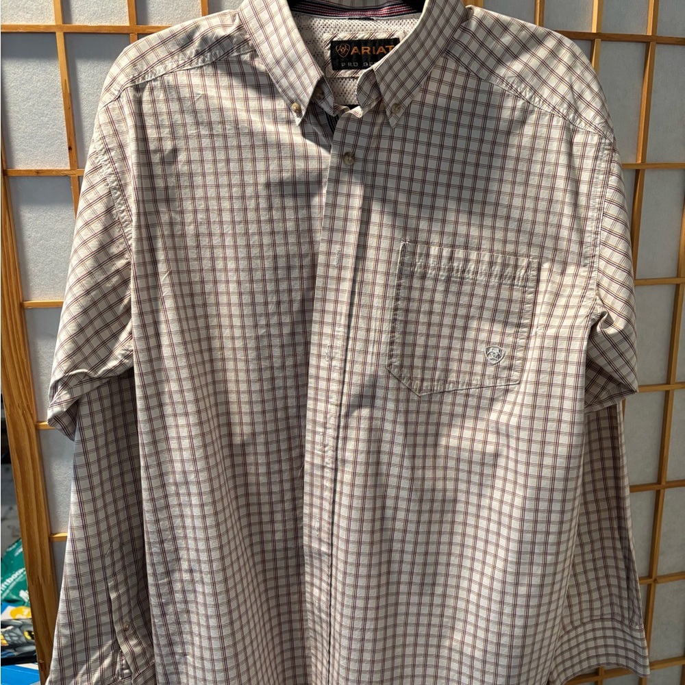 Ariat Men's Plaid Shirt - Gray